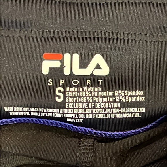 Fila Black Tennis Skort with Pink and Purple Accents Size Small - Picture 13 of 16